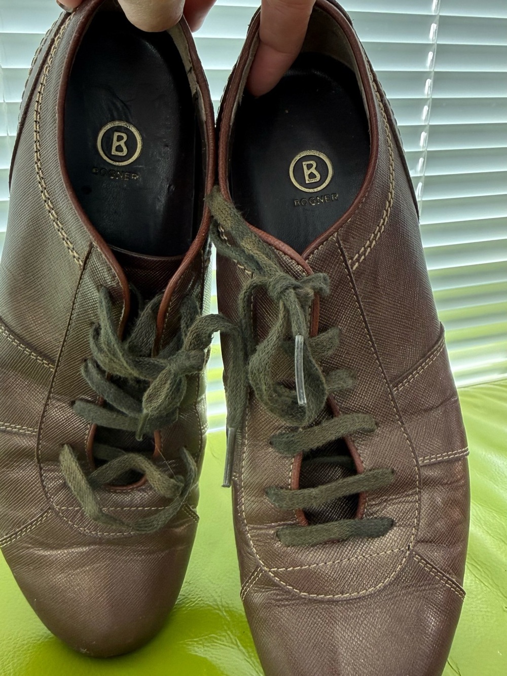 Bogner Women’s Brown Leather Casual Sneakers